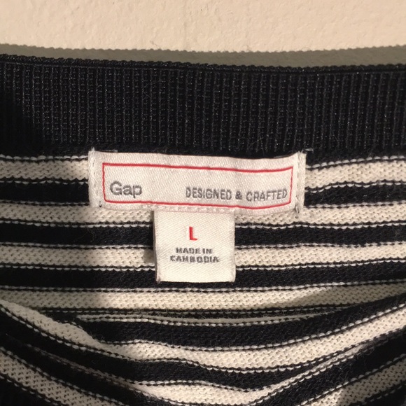 GAP KNIT STRIPED MAXI SKIRT WITH SIDE SLITS - Picture 4 of 5